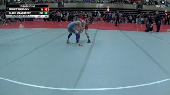 75 lbs Champ. Round 1 - Emmett Babcock, Team Nazar vs Blake DeLaForest, Blaine Wrestling Club