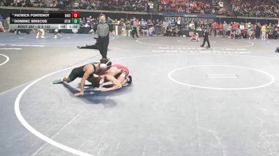 D 3 132 lbs Semifinal - Patrick Fontenot, Basile vs Dominic Briscoe, St. Edmund