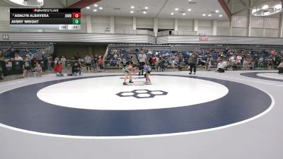 62 lbs Quarters - Avery Wright vs Adalyn Albavera, JRW Wrestling