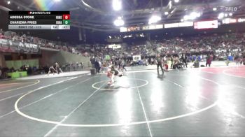 115 lbs Cons. Round 4 - Adessa Stone, Homedale vs Charizma Fries, Kuna