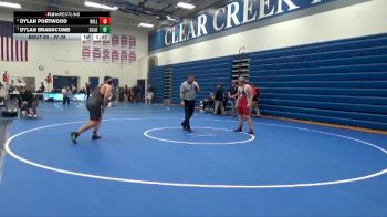 JV-38 lbs Round 1 - Dylan Portwood, Williamsburg vs Dylan Branscomb, Solon