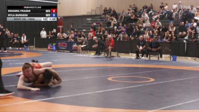 76kg 1st Place Match - Brianna Fraser, Brock WC vs Nyla Burgess, Team Impact Wrestling Club