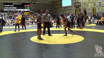 116 lbs Cons. Round 3 - Kaysen Lytle, Clark vs Justin Gutierrez, Farmersville Falcons