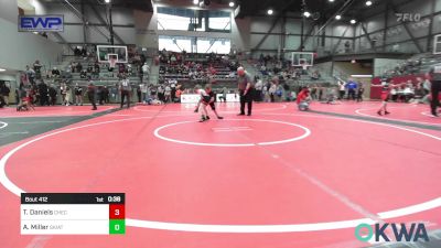 52 lbs Quarterfinal - Tobias Daniels, Checotah Matcats vs Axel Miller, Skiatook Youth Wrestling