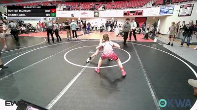 92-96 lbs Semifinal - Hunter Jackson, Locust Grove Youth Wrestling vs Braden Abel, Salina Wrestling Club