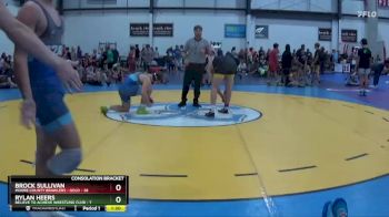 175 lbs Semis & 1st Wb (8 Team) - Brock Sullivan, MOORE COUNTY BRAWLERS - GOLD vs Rylan Heers, BELIEVE TO ACHIEVE WRESTLING CLUB