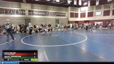 55 lbs Cons. Round 3 - Luca Miller, Elite Wrestling vs Rocky Swainston, Unattached