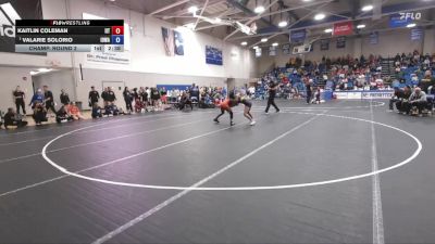 103 lbs Champ. Round 2 - Valarie Solorio, Iowa vs Kaitlin Coleman, Indiana Tech