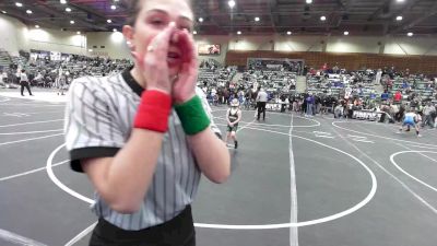 61 lbs Quarterfinal - Sariah Fisher, Atc vs Daxton Ritchie, Greenwave Youth WC