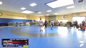 55kg/121.25kg Pool B Round 3 - James Wong, San Ramon vs Max Mitchell, Community Youth Center - Conco