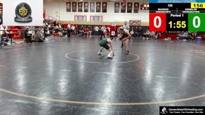 120 lbs Quarterfinal - Steven Malfitano, Kinnelon vs Harrison Smith, Madison