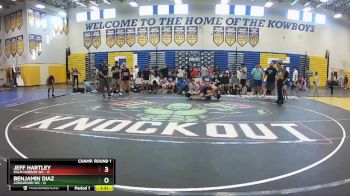 106 lbs Champ Round 1 (16 Team) - Jeff Hartley, Palm Harbor WC vs Benjamin Diaz, Longwood WC