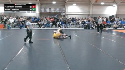 133 lbs Cons. Semi - Rylen Campbell, Ashland vs Anthony Sagaris, Lake Erie