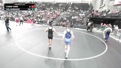 5A 165 lbs 5th Place Match - Corbin Yoder, Salem Hills vs Joel Dominguez, Kearns