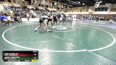 190 lbs Cons. Round 2 - Herby Hinojosa, South Bakersfield vs Luis Flores Jr, Liberty (Winchester)