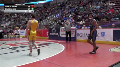 133 lbs Consi 5 - Drew Scherer, Boiling Springs vs Caleb Kosko, Nazareth Area