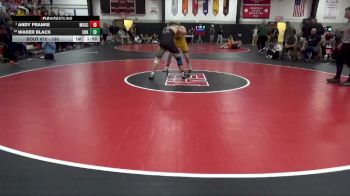 190 lbs Quarterfinal - Andy Franke, Muscatine vs Waker Black, CR Kennedy