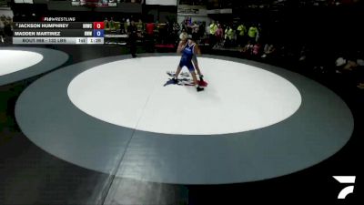 132 lbs Champ. Round 2 - Jackson Humphrey, High Desert Wrestling Club vs Madden Martinez, Red Wave Wrestling