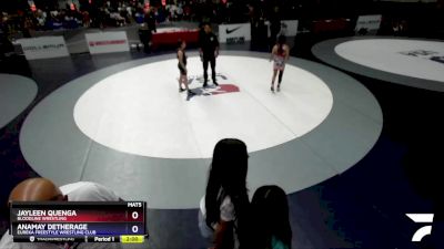 94 lbs Cons. Semi - Jayleen Quenga, Bloodline Wrestling vs Anamay Detherage, Eureka Freestyle Wrestling Club