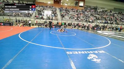U20 Women - 57 lbs Cons. Round 2 - Peyton Hand, OK vs Jada Hernandez, WA