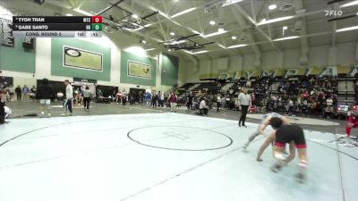 144 lbs Cons. Round 5 - Tyoh Tran, Mt Carmel vs Gabe Santo, Rancho Bernardo