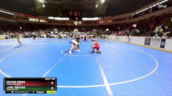 113 lbs Champ. Round 2 - Victor Perez, Tuscon Badgers vs Lyric Brooks, Chino Valley