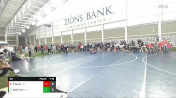 80 lbs Quarterfinals (8 Team) - Jre Whitford, Westlake vs Xavier Fowler, Davis