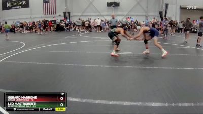 144 lbs Placement (4 Team) - Gerard Marrone, Savage Underworld vs Leo Mastroberti, Prime Wrestling Gold