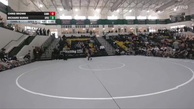 126 lbs 2nd Wrestleback (16 Team) - Richard Burke, St Pius X School vs Chris Brown, Cambridge