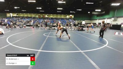 132 lbs Consi Of 16 #1 - Dean Anderson, AZ vs Justyce Zuniga, WA