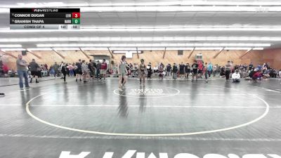 145 lbs Consi Of 4 - Connor Dugan, Lehighton vs Granish Thapa, Harrisburg