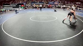 D 1 126 lbs Cons. Round 2 - Christian Meloling, Parkway vs Bryce Rouege, Northshore