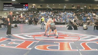 132 lbs Consi Of 16 #1 - Alyssa Self, NC vs Cecilia Verrilli, CT