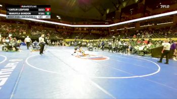 120 Class 2 lbs Cons. Round 1 - Caitlin Ledford, Central (St. Joseph) vs Makayla Gordon, Pattonville