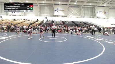 106 lbs Cons. Semi - Chase Shirley, Rambler Wrestling Club vs Colton Hurlburt, Club Not Listed