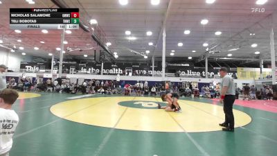 134 lbs Final - Nicholas Salamone, Gold Medal WC - HSC vs Teli Bobotas, Team Nauman DC United - HSC