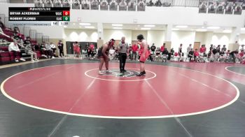 285 lbs Quarters & 1st Wb (16 Team) - Bryan Ackerman, Woodward Academy vs Robert Flores, Glynn Academy