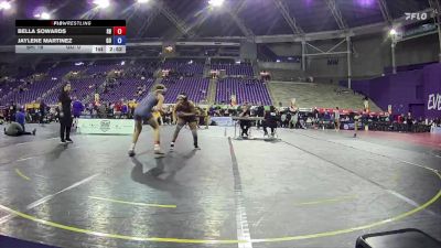 131 lbs 2nd Wrestleback (16 Team) - Jaylene Martinez, Gannon University vs Bella Sowards, Sacred Heart