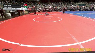 52 lbs 2nd Place - Kyan Keys, MilLard South Wrestling Club vs Evan Yutko, Mat Assassins