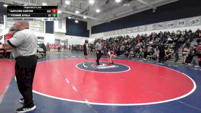 115 lbs Champ. Round 1 - Kaylynn Carter, Hemet vs Yvonne Ayala, Notre Dame/Riv