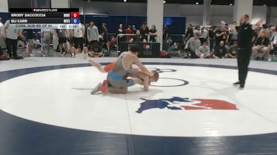 70 kg Cons. Sub-rd Of 64 - Brody Saccoccia, Boilermaker RTC vs Eli Carr, Bears Regional Training Center