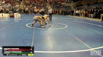 121 lbs Champ. Round 1 - Vincent Martinez, Minot vs Vernon Copenhaver, Williston