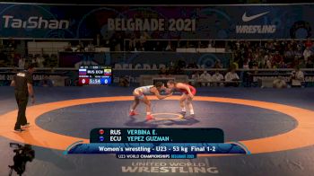 53 kg Final - Ekaterina Verbina, Rus vs Lucia Yamileth Yepez Guzman, Ecu