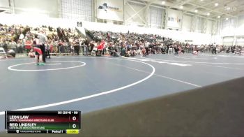 80 lbs Cons. Round 1 - Reid Lindsley, Cato Blue Devils Wrestling vs Leon Law, North Tonawanda Wrestling Club