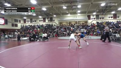 120 lbs 9th Place Match - Noah Garcia, West Liberty vs Wyatt Iburg, Clear Creek-Amana