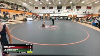 91 A & B 5th Place Match - Cade Heinemeyer, Worland Middle School vs Riley Wiggins, Greybull MS