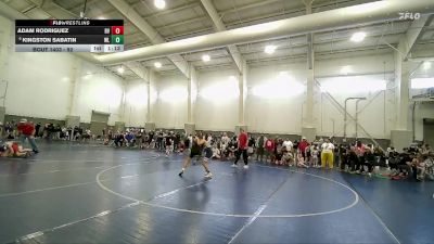 92 lbs Cons. Round 1 - Adam Rodriguez, White Rhino Wrestling vs Kingston Sabatin, Westlake