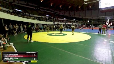 National 6-8 110 Quarterfinal - Tate Goodson, Poquoson Athletic Association vs Nasir Preston, Flex Wrestling