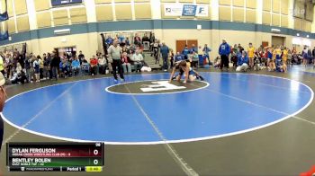 98 lbs Round 2 (10 Team) - Bentley Bolen, East Noble TUF vs Dylan Ferguson, Indian Creek Wrestling Club (M)