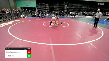 144 lbs Round Of 64 - Kutter Christensen, Crater vs Noah Bull, Layton